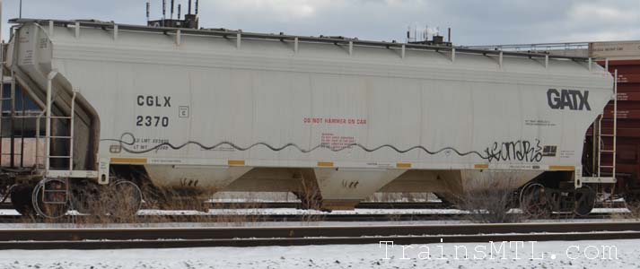Car/wagon CGLX2370 left side / cot gauche